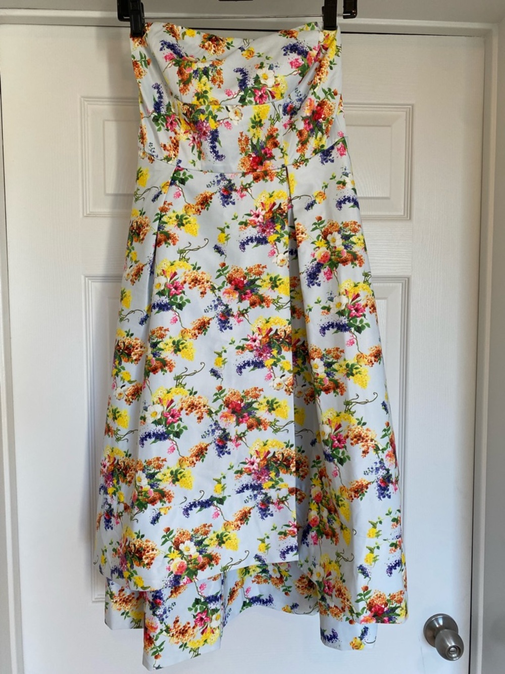 NWT Lulumari Floral Print Fit & Flare Dress Sz M - Picture 2 of 16
